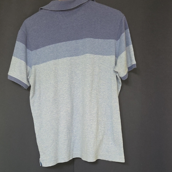 Banana Republic Two-Tone Blue Stripe Polo - Picture 3 of 3